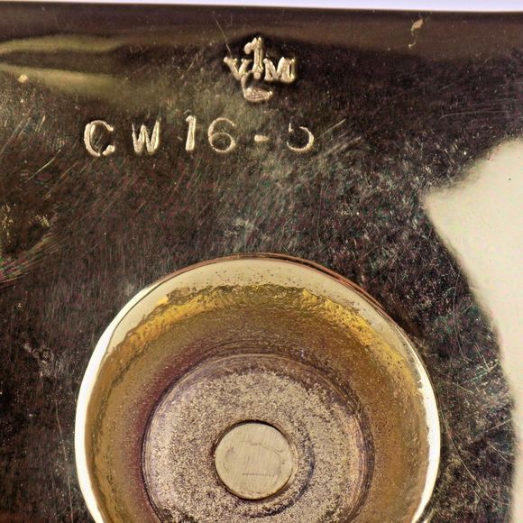 NORTHERN EUROPEAN WILLIAM AND MARY BRASS CANDLE STICK - Picture 6 of 8